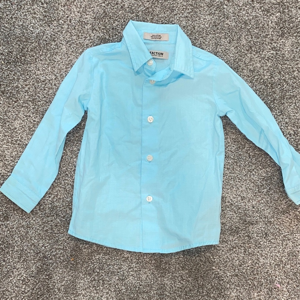 Kenneth Cole Reaction Sky Blue Kids Button-Down Shirt